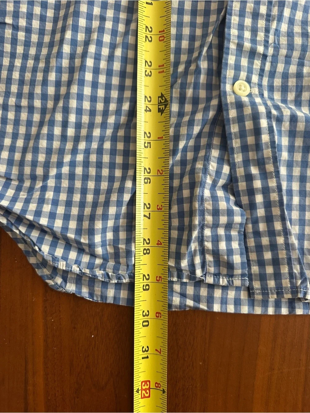 Banana republic checkered button up